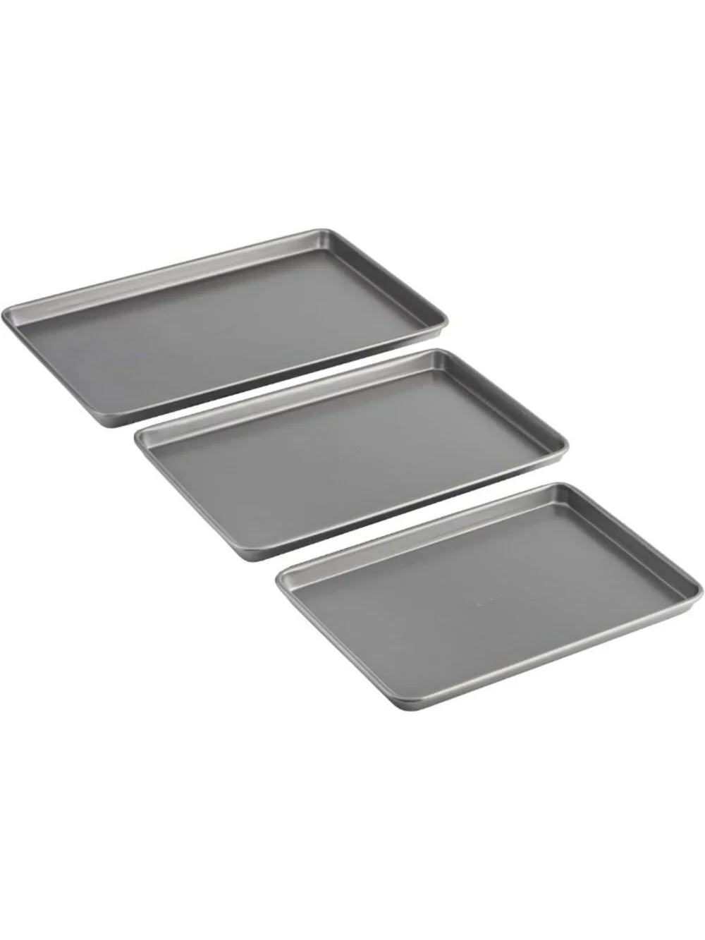 Nonstick Baking Sheet Set - 3 Pack (Small, Medium, Large) Carbon Steel Bakeware